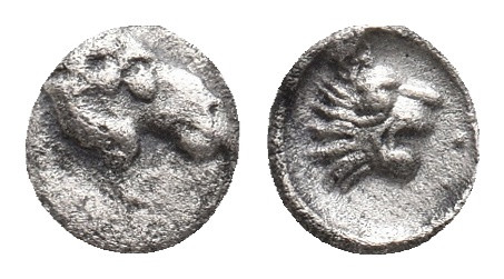 CILICIA. Uncertain. (Early-mid 4th BC.). AR Tetartemorion. 0.16 g 5.90 mm