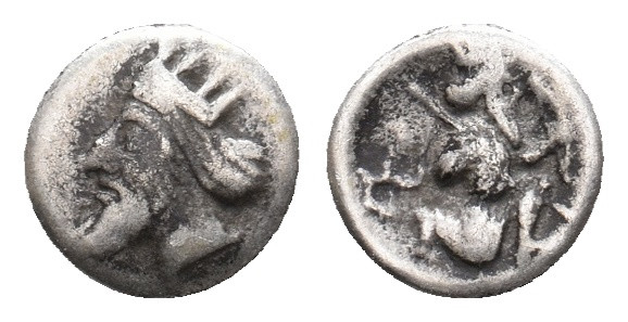 CILICIA. Uncertain. (Circa 4th century BC). AR Hemiobol. 0.31 g 7 mm