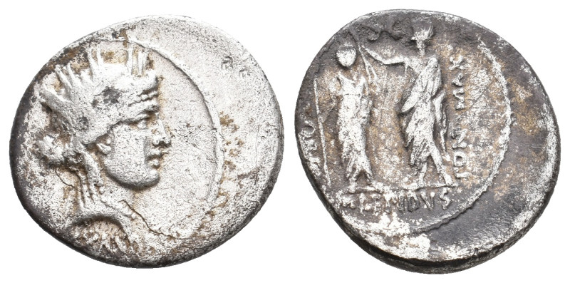 M. AEMILIUS LEPIDUS, 61 BC AR, Denarius. Rome. 3.77 g. 19.60 mm.