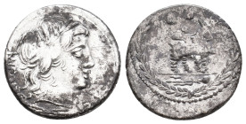 MN. FONTEIUS. C.F. 85 BC. AR, Denarius. Rome. 3.90 g. 19.70 mm.