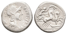 M. Cipius. 115-114 BC. AR, Denarius. Rome. 3.79 g. 16.50 mm.