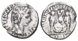 AUGUSTUS, 27 BC-AD 14. AR, Denarius. Lugdunum. 3.28 g. 17.90 mm.