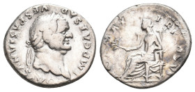 VESPASIAN, 69-79 AD. AR, Denarius. Rome. 3.04 g. 18.20 mm.
