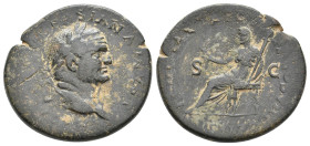 VESPASIAN, 69-79 AD. AE. Rome. 11.33 g. 28.90 mm.