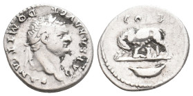 DOMITIAN, 81-96 AD. AR, Denarius. Rome. 3.25 g. 18.40 mm.