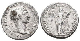 TRAJAN, 98-117 AD. AR, Denarius. Rome. 3.24 g. 18.40 mm.