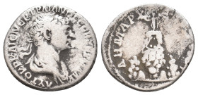 TRAJAN, 98-117 AD. AR, Denarius. Rome. 3.24 g. 19.30 mm.