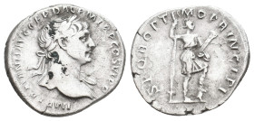 TRAJAN, 98-117 AD. AR, Denarius. Rome. 3 g. 19.60 mm.