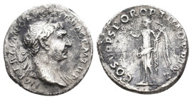 TRAJAN, 98-117 AD. AR, Denarius. Rome. 3.01 g. 18.90 mm.