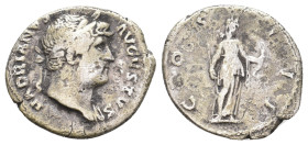 HADRIAN, 117-138 AD. AR, Denarius. Rome. 2.96 g. 19.40 mm.