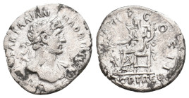 HADRIAN, 117-138 AD. AR, Denarius. Rome. 2.81 g. 19.20 mm.