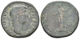 HADRIAN, 117-138 AD. AE, Sestertius. Rome. 24.35 g. 31 mm.