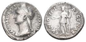 SABINA Augusta, 128-136/7 AD. AR, Denarius. Rome. 3 g. 18 mm.