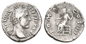 ANTONINUS PIUS, 138-161 AD. AR, Denarius. Rome. 3.22 g. 17.55 mm.