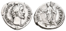 ANTONINUS PIUS, 138-161 AD. AR, Denarius. Rome. 3.06 g. 19 mm.