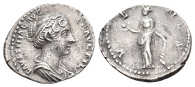 FAUSTINA II Augusta, 147-175 AD. AR, Denarius. Rome. 2.62 g. 19.20 mm.