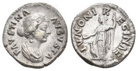 FAUSTINA II Augusta, 147-175 AD. AR, Denarius. Rome. 3.19 g. 17.65 mm.