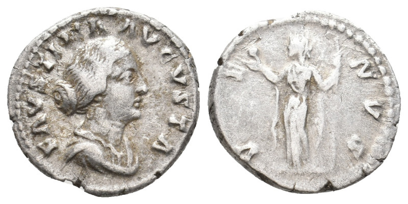 FAUSTINA II Augusta, 147-176 AD. AR, Denarius. Rome. 3 g. 17.80 mm.