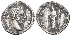 MARCUS AURELIUS, 161-180 AD. AR, Denarius. Rome. 3.06 g. 18.85 mm.