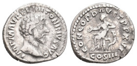 MARCUS AURELIUS, 161-180 AD. AR, Denarius. Rome. 3.32 g. 18.40 mm.
