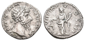 LUCIUS VERUS, 161-169 AD. AR, Denarius. Rome. 3.08 g. 18.30 mm.