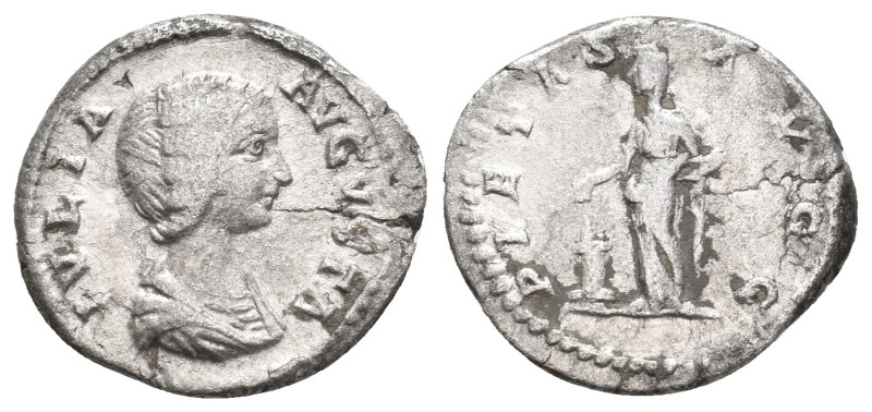 JULIA DOMNA Augusta, 193-217 AD. AR, Denarius. Rome. 3.39 g. 18.90 mm.