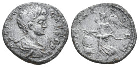 GETA Caesar, 198-209 AD. AR, Denarius. Laodicea ad Mare. 2.92 g. 17.60 mm.