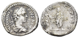 CARACALLA, 198-217 AD. AR, Denarius. Rome. 3.64 g. 19.60 mm.