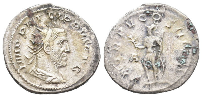 PHILIP I ‘THE ARAB’, 244–249 AD. AR, Antoninianus. Rome. 3.63 g. 23.75 mm.