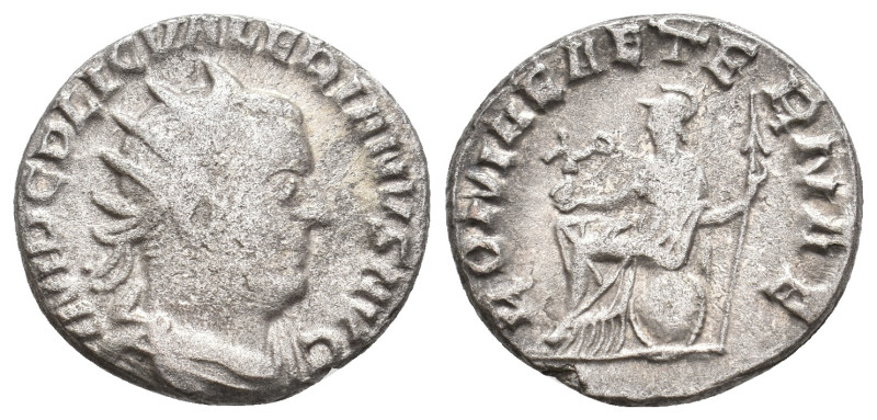 VALERIAN I, 253-260. AR, Antoninianus. 3.95 g. 19.85 mm.