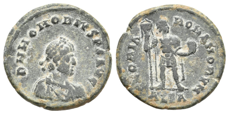 HONORIUS, 393-423 AD. AE, Nummus. Alexandria. 4.63 g. 21.25 mm.