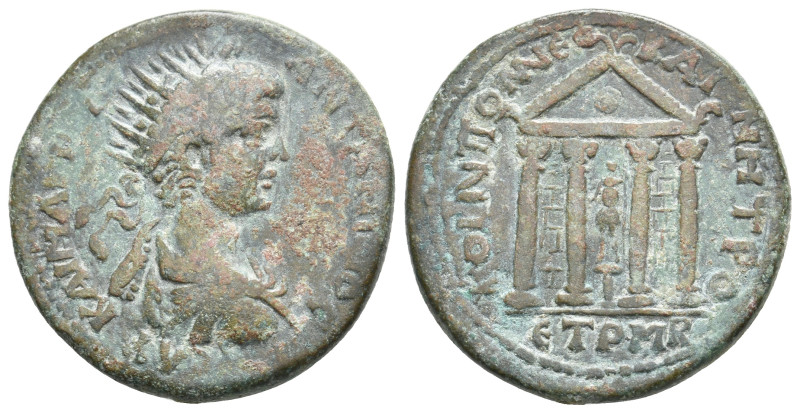 PONTUS, Neocaesarea. Caracalla, 198-217 AD. AE, Tetrassarion. 14.66 g. 29.90 mm.