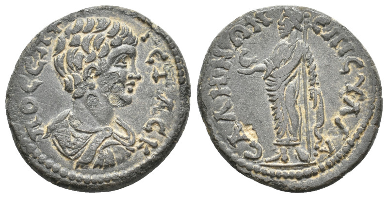 LYDIA, Sala. Geta, 198-209 AD. AE. 6.68 g. 23.60 mm.