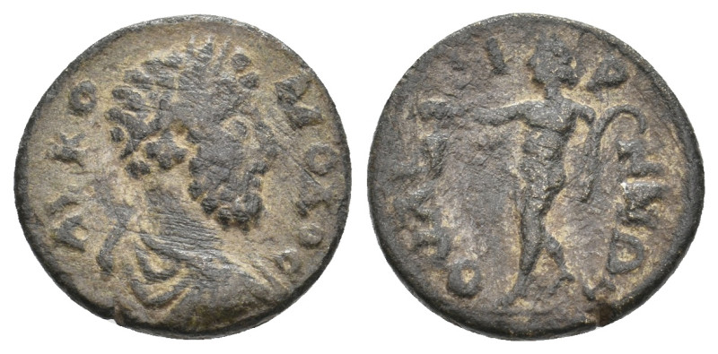 LYDIA. Thyatira. Commodus, 177-192 AD. AE. 2.66 g. 16.30 mm.