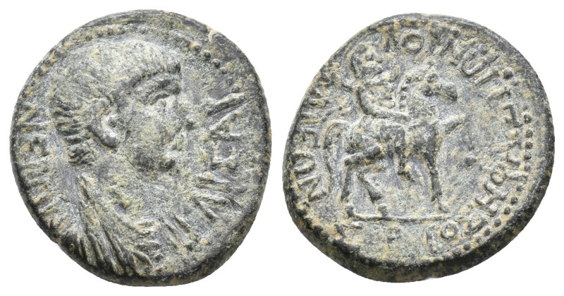 PHRYGIA, Iulia. Nero, circa 55 AD. AE. 4.23 g. 19.10 mm.