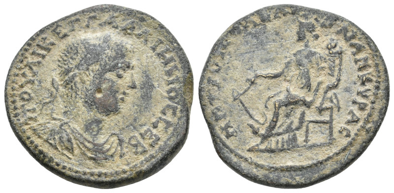 GALATIA, Ancyra. Gallienus, 253-268 AD. AE. 13.60 g. 28.80 mm.