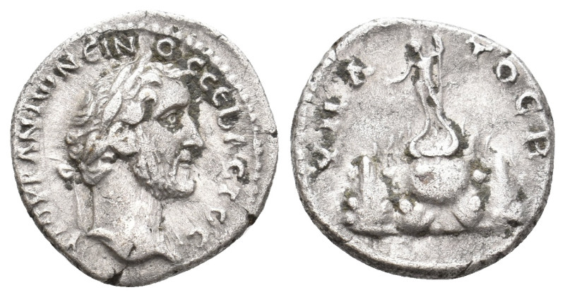 CAPPADOCIA, Caesarea. Antoninus Pius, 138-161 AD. AR, Drachm. 2.97 g. 16.80 mm.