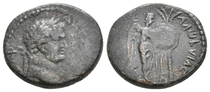 CAESAREA, Maritima. Titus, 79-81 AD. AE. 7.62 g. 21.8 mm.