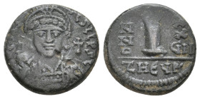 JUSTINIAN I, 527-565 AD. AE, Decanummium. Theoupolis (Antioch). 4.06 g. 16.5 mm.