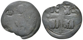Anonymous Folles. Class C. MICHAEL IV, 1034-1041 AD. AE, Follis. Constantinople. Islamic countermark! 5.44 g. 32.50 mm.