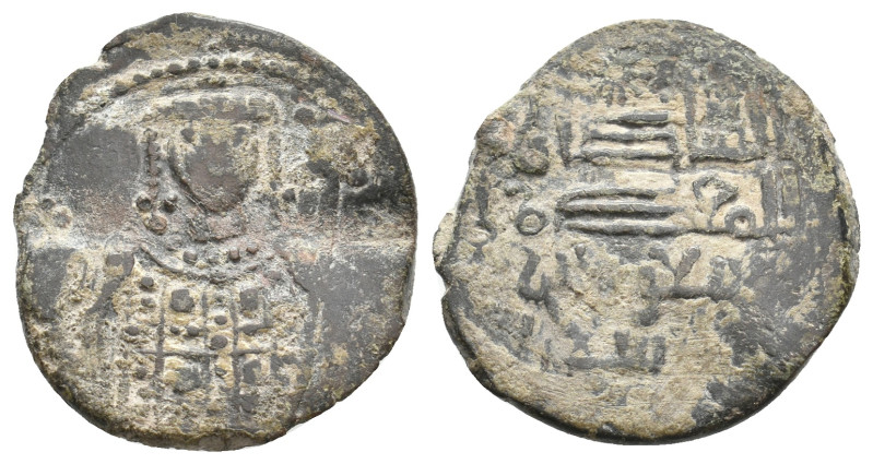 Islamic, SELJUQ OF RUM AE fals, Mas'ud I, 1116-1156 AD. 3.77 g. 21.70 mm.