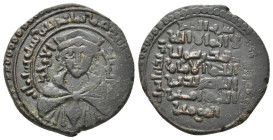 AYYUBIDS AE Fals, Mayyafariqin & Jabal Sinjar Al Adil I Sayf al Din Ahmad (AH 589- 596 / AD 1193-1200) 9.29 g. 27.20 mm.