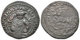 ISLAMIC, Ayyubids Dirham, Mayyafariqin & Jabal Sinjar, Al-Ashraf I Muzaffar al-Din Musa, (AH 607-617 / AD 1210-1220) 12.78 g. 30.75 mm.