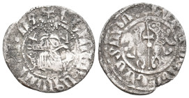 Armenia. LEVON I (Leo I the Great), 1198-1219 AD. AR, Tram 2.92 g. 22.40 mm.