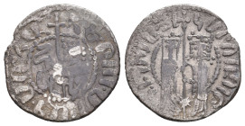 Armenian. HETOUM I and ZABEL, 1226-1270 AD. AR, Tram. 2.64 g. 20.70 mm.