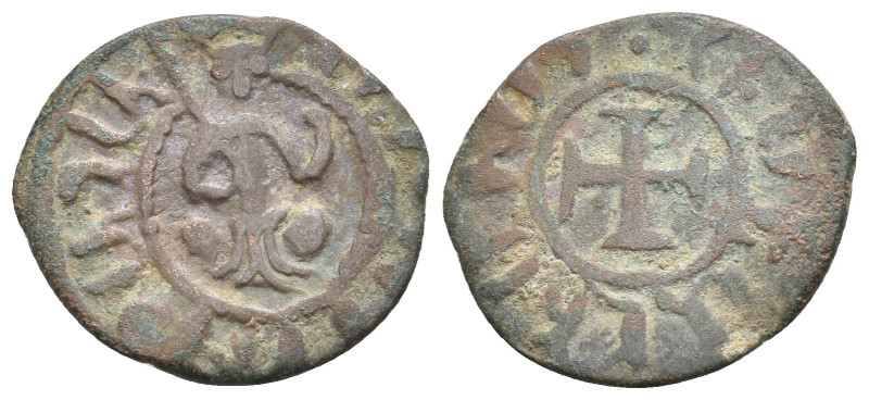 Armenia, HETOUM I, 1226-1270 AD. AE, Kardez. 2.69 g. 21.60 mm.