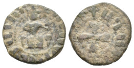 Armenia, Levon IV, 1320-1341 AD. AE, Kardez. 2.70 g. 17.80 mm.