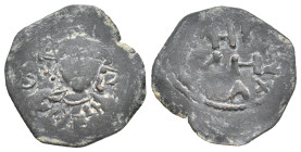 Crusaders. Antioch. TANCRED (?), Regent 1101-1103 & 1104-1112 AD. AE, Follis. 1.35 g. 21.10 mm.