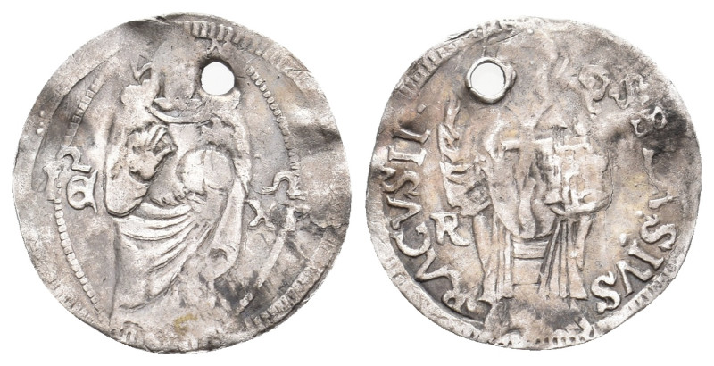 Republic of Ragusa, 1452-1556 AD. AR, Grosso. AR. 0.50 g. 17.80 mm.