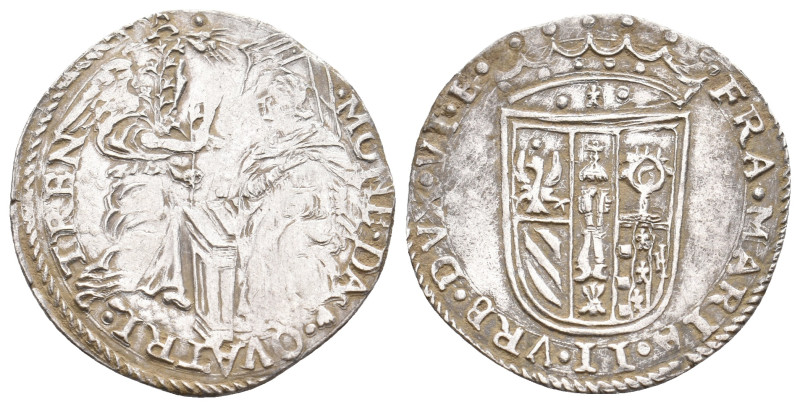 Italian States. FRANCESCO MARIA II DELLA ROVERE, 1574-1624 AD. AR, 30 Quattrini....